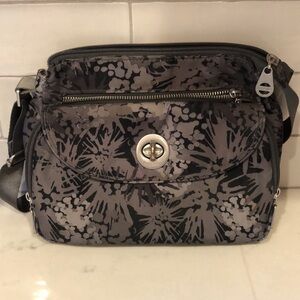 Baggalini Calais Crossbody Purse in midnight blossom
